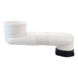 Maxbell Offset Toilet Flange Extension Drain Pipe for Plumbing Drainage Systems 20cm