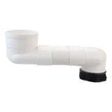 Maxbell Offset Toilet Flange Extension Drain Pipe for Plumbing Drainage Systems 20cm