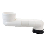 Maxbell Offset Toilet Flange Extension Drain Pipe for Plumbing Drainage Systems 20cm