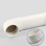 Maxbell Offset Toilet Flange Extension Drain Pipe for Plumbing Drainage Systems 20cm