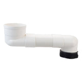 Maxbell Offset Toilet Flange Extension Drain Pipe for Plumbing Drainage Systems 25cm