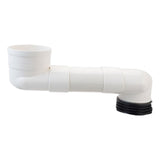 Maxbell Offset Toilet Flange Extension Drain Pipe for Plumbing Drainage Systems 25cm