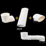 Maxbell Offset Toilet Flange Extension Drain Pipe for Plumbing Drainage Systems 25cm