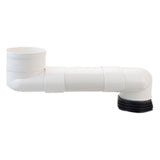 Maxbell Offset Toilet Flange Extension Drain Pipe for Plumbing Drainage Systems 30cm