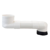 Maxbell Offset Toilet Flange Extension Drain Pipe for Plumbing Drainage Systems 30cm