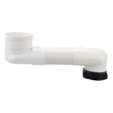 Maxbell Offset Toilet Flange Extension Drain Pipe for Plumbing Drainage Systems 30cm