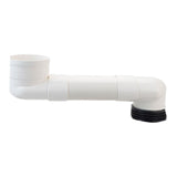 Maxbell Offset Toilet Flange Extension Drain Pipe for Plumbing Drainage Systems 40cm