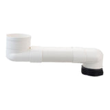 Maxbell Offset Toilet Flange Extension Drain Pipe for Plumbing Drainage Systems 40cm