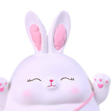 Maxbell Rabbit Money Bank Animal Bunny Statue Coin Case for Birthdays Gifts White M