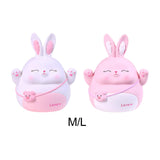 Maxbell Rabbit Money Bank Animal Bunny Statue Coin Case for Birthdays Gifts White M
