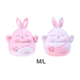 Maxbell Rabbit Money Bank Animal Bunny Statue Coin Case for Birthdays Gifts White M