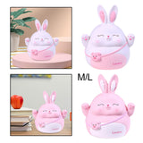 Maxbell Rabbit Money Bank Animal Bunny Statue Coin Case for Birthdays Gifts White M