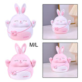 Maxbell Rabbit Money Bank Animal Bunny Statue Coin Case for Birthdays Gifts White M