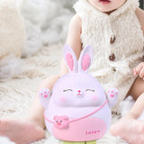 Maxbell Rabbit Money Bank Animal Bunny Statue Coin Case for Birthdays Gifts White M