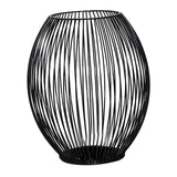 Maxbell Retro Hollow Tea Light Candle Holder Ornament Lantern Metal for Dinner Table Large
