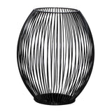 Maxbell Retro Hollow Tea Light Candle Holder Ornament Lantern Metal for Dinner Table Large
