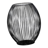 Maxbell Retro Hollow Tea Light Candle Holder Ornament Lantern Metal for Dinner Table Large