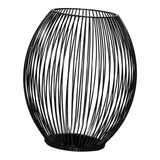 Maxbell Retro Hollow Tea Light Candle Holder Ornament Lantern Metal for Dinner Table Large