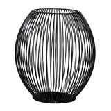 Maxbell Retro Hollow Tea Light Candle Holder Ornament Lantern Metal for Dinner Table Medium