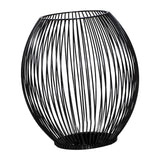 Maxbell Retro Hollow Tea Light Candle Holder Ornament Lantern Metal for Dinner Table Medium