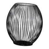 Maxbell Retro Hollow Tea Light Candle Holder Ornament Lantern Metal for Dinner Table Medium