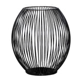 Maxbell Retro Hollow Tea Light Candle Holder Ornament Lantern Metal for Dinner Table Medium