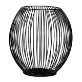 Maxbell Retro Hollow Tea Light Candle Holder Ornament Lantern Metal for Dinner Table Small