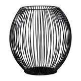Maxbell Retro Hollow Tea Light Candle Holder Ornament Lantern Metal for Dinner Table Small