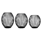 Maxbell Retro Hollow Tea Light Candle Holder Ornament Lantern Metal for Dinner Table Small