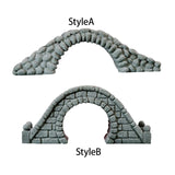 Maxbell Miniature Bridge Micro Landscape Ornament Arch Bridge Figurine Resin Craft StyleA