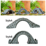 Maxbell Miniature Bridge Micro Landscape Ornament Arch Bridge Figurine Resin Craft StyleA