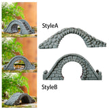 Maxbell Miniature Bridge Micro Landscape Ornament Arch Bridge Figurine Resin Craft StyleA