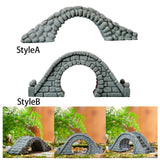 Maxbell Miniature Bridge Micro Landscape Ornament Arch Bridge Figurine Resin Craft StyleA