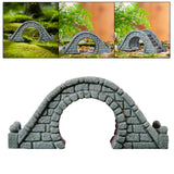 Maxbell Miniature Bridge Micro Landscape Ornament Arch Bridge Figurine Resin Craft StyleC