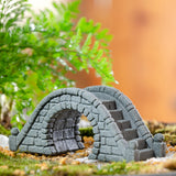 Maxbell Miniature Bridge Micro Landscape Ornament Arch Bridge Figurine Resin Craft StyleC