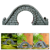 Maxbell Miniature Bridge Micro Landscape Ornament Arch Bridge Figurine Resin Craft StyleC