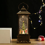 Maxbell Glittering Christmas Music Box Lantern Rotating for Holiday Indoor Decor Copper Wind Lamp