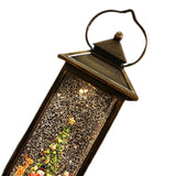 Maxbell Glittering Christmas Music Box Lantern Rotating for Holiday Indoor Decor Copper Wind Lamp