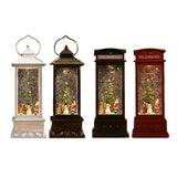 Maxbell Glittering Christmas Music Box Lantern Rotating for Holiday Indoor Decor Copper Wind Lamp