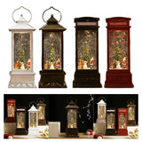 Maxbell Glittering Christmas Music Box Lantern Rotating for Holiday Indoor Decor Copper Wind Lamp