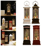 Maxbell Glittering Christmas Music Box Lantern Rotating for Holiday Indoor Decor Copper Wind Lamp