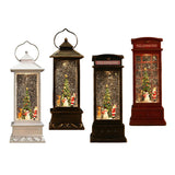 Maxbell Glittering Christmas Music Box Lantern Rotating for Holiday Indoor Decor Copper Wind Lamp