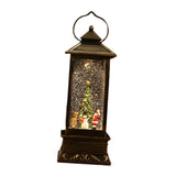 Maxbell Glittering Christmas Music Box Lantern Rotating for Holiday Indoor Decor Copper Wind Lamp