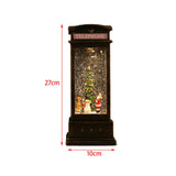 Maxbell Glittering Christmas Music Box Lantern Rotating for Holiday Indoor Decor Copper Telephone