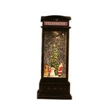 Maxbell Glittering Christmas Music Box Lantern Rotating for Holiday Indoor Decor Copper Telephone