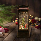 Maxbell Glittering Christmas Music Box Lantern Rotating for Holiday Indoor Decor Copper Telephone
