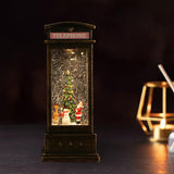 Maxbell Glittering Christmas Music Box Lantern Rotating for Holiday Indoor Decor Copper Telephone