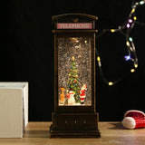 Maxbell Glittering Christmas Music Box Lantern Rotating for Holiday Indoor Decor Copper Telephone