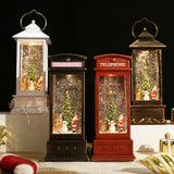 Maxbell Glittering Christmas Music Box Lantern Rotating for Holiday Indoor Decor Copper Telephone