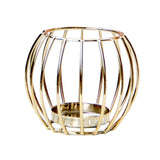 Maxbell Geometric Metal Candle Holder Iron Hollow Table Candle Stand Party